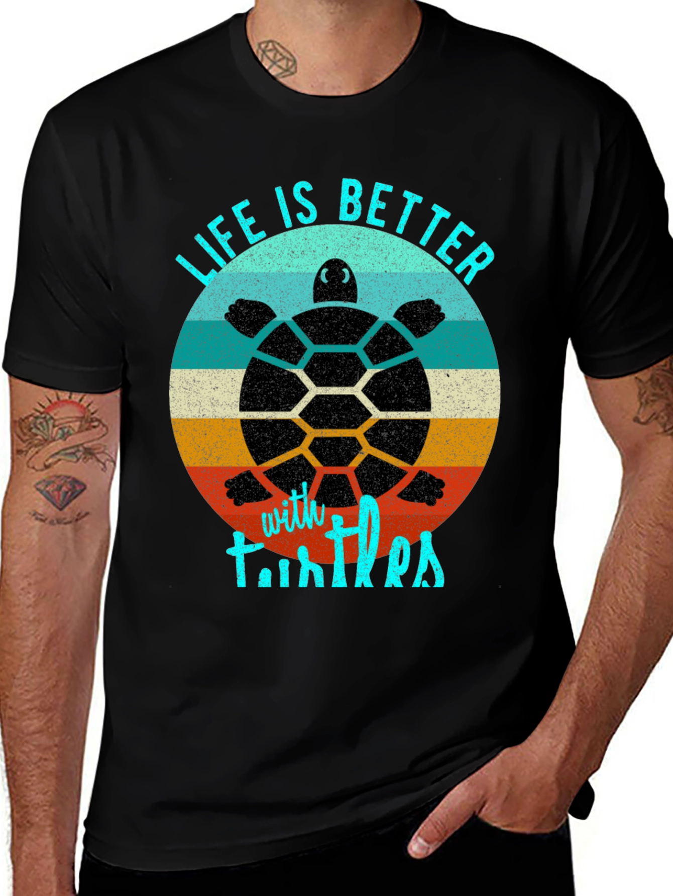 Life is Better with Turtles Graphic Tee