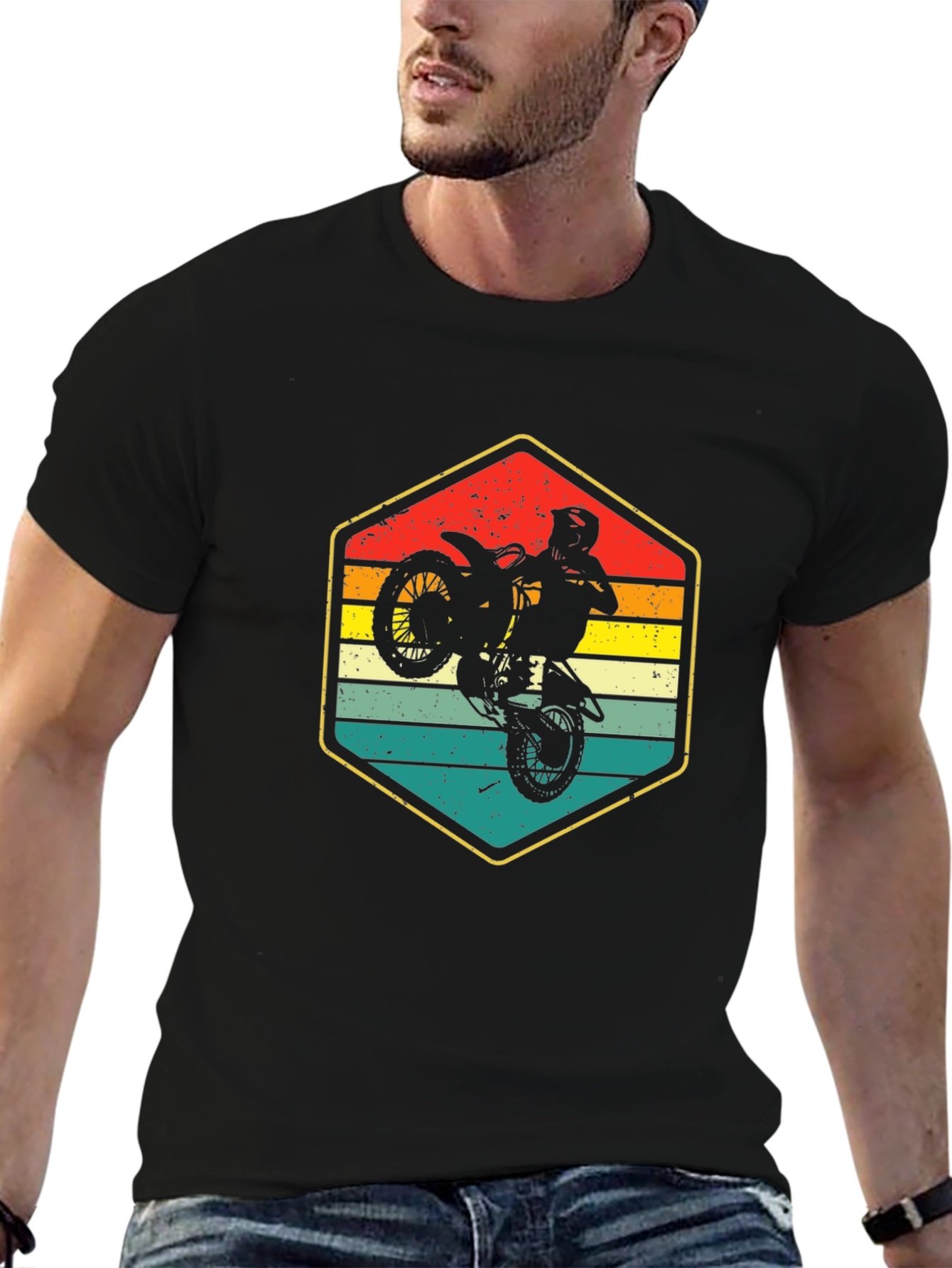 Retro Motocross Graphic T-Shirt