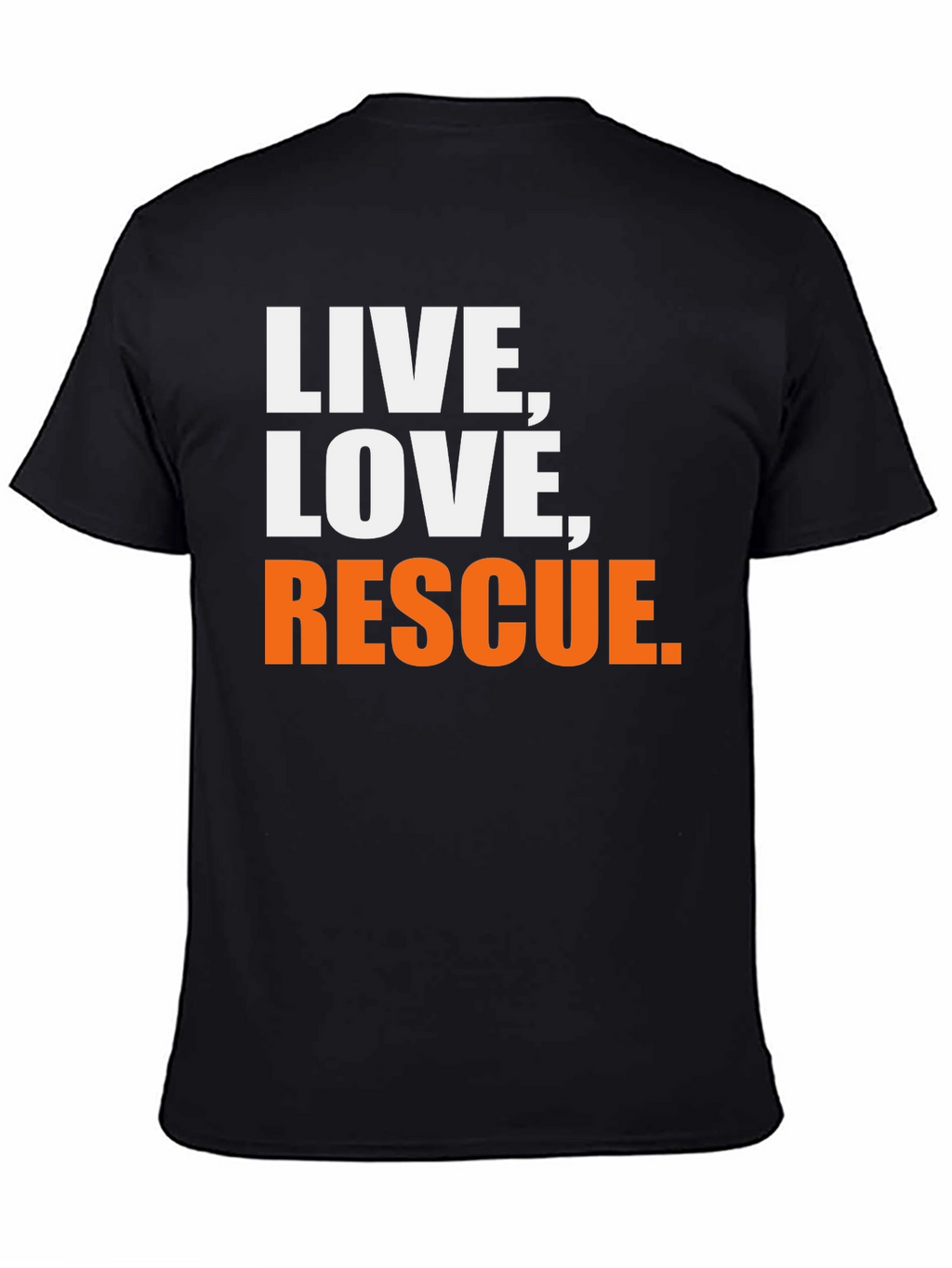 Live Love Rescue Black T-Shirt