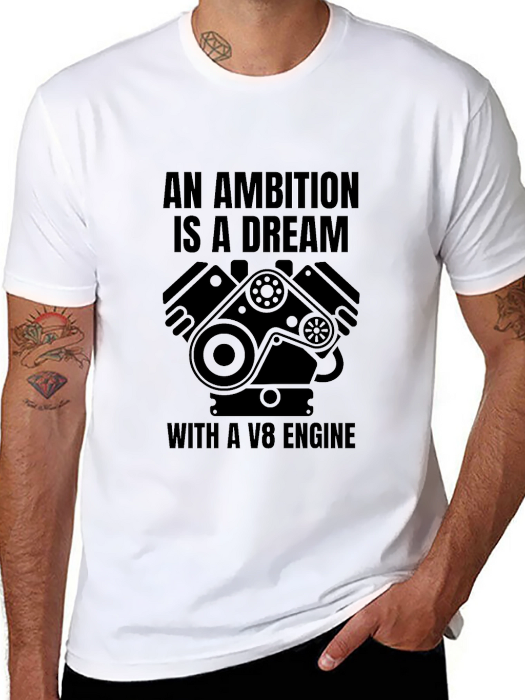 Ambition V8 Engine Graphic Tee