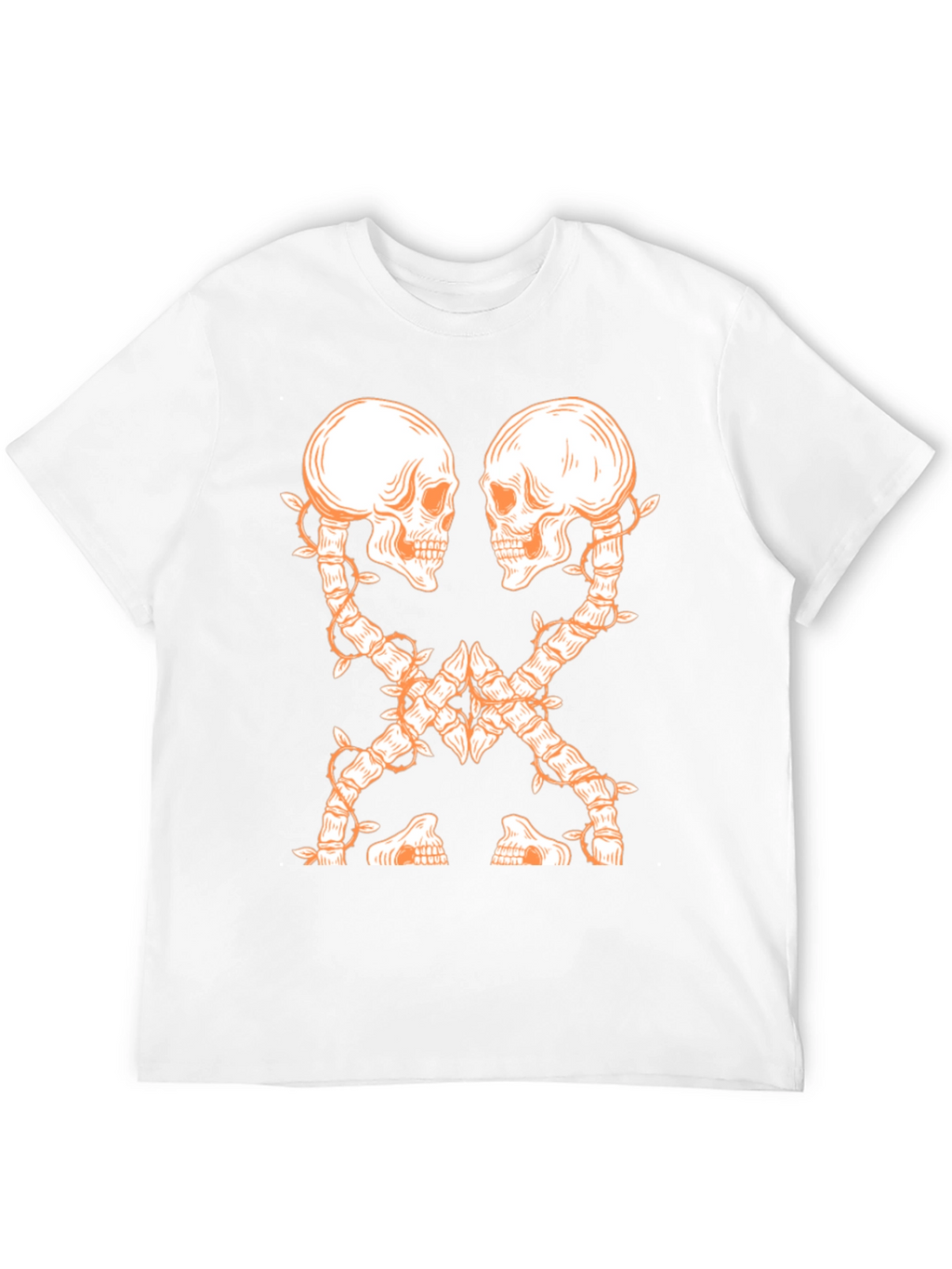 Skull Vine Graphic Tee - Dark and Edgy Design