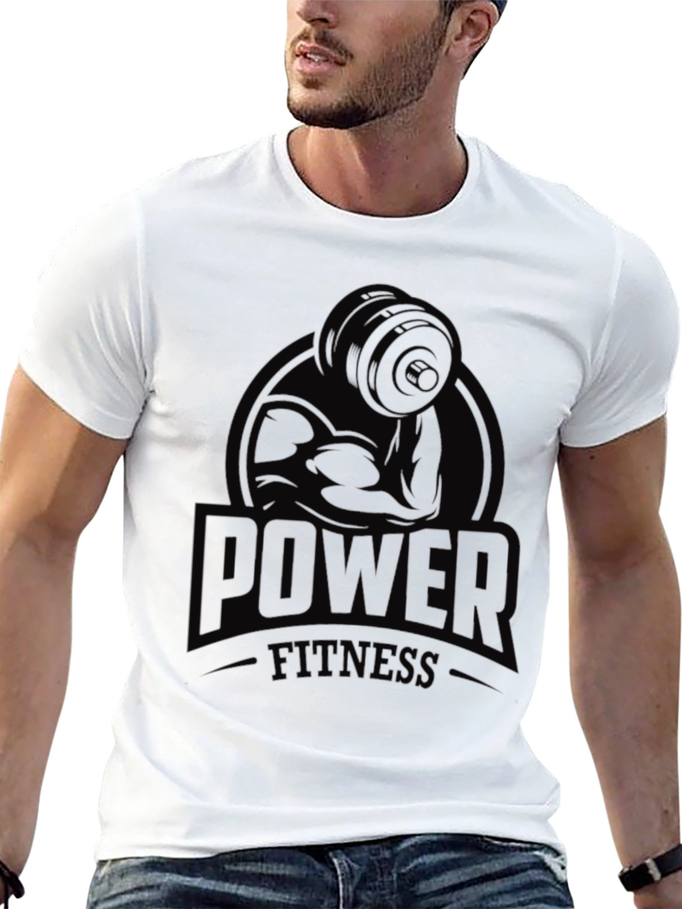 Power Fitness Graphic Tee - Mens Black T-Shirt