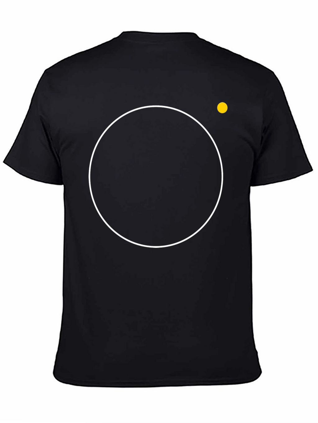 Modern Black T-Shirt with Circle Design