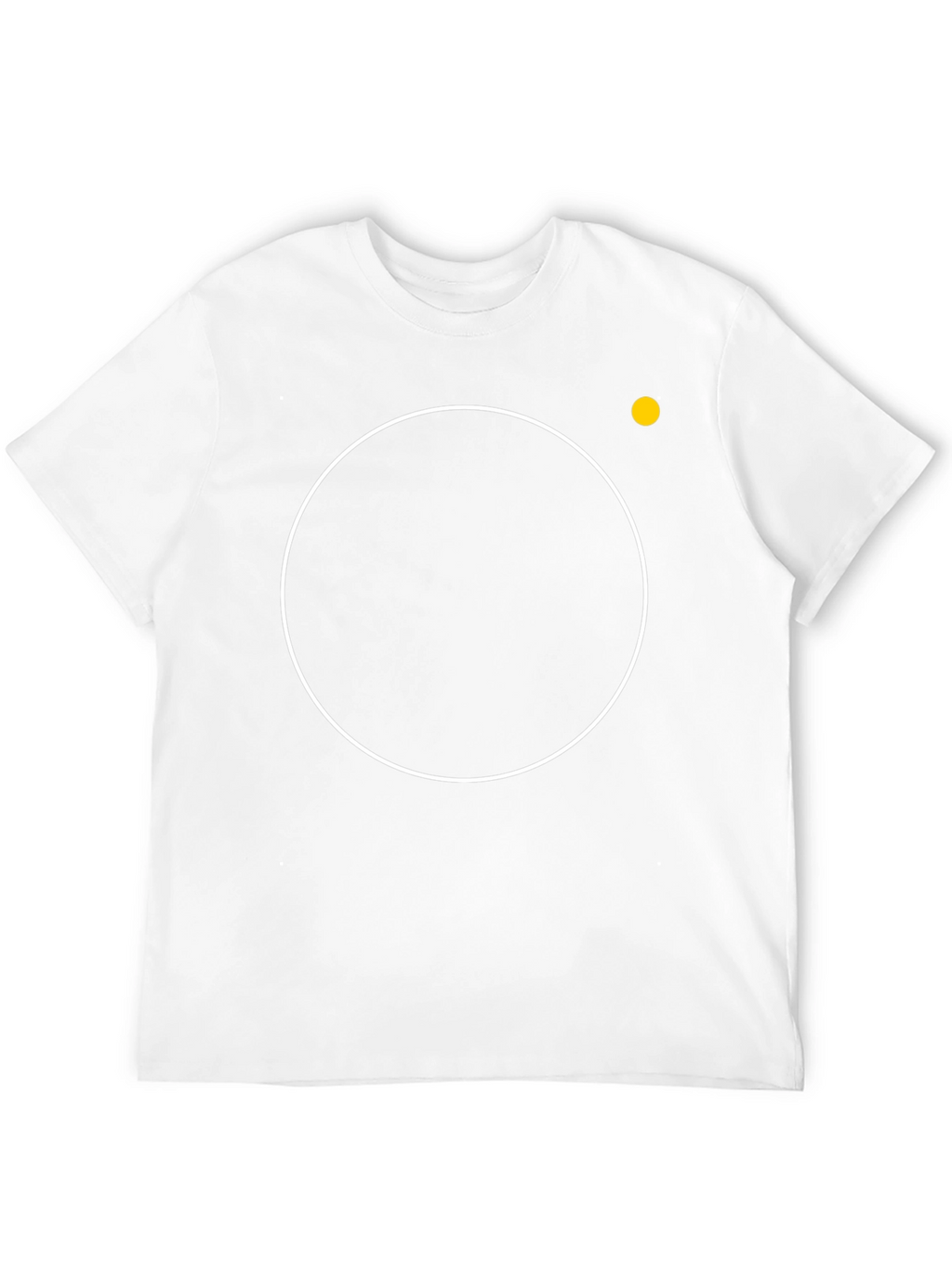 Modern Black T-Shirt with Circle Design