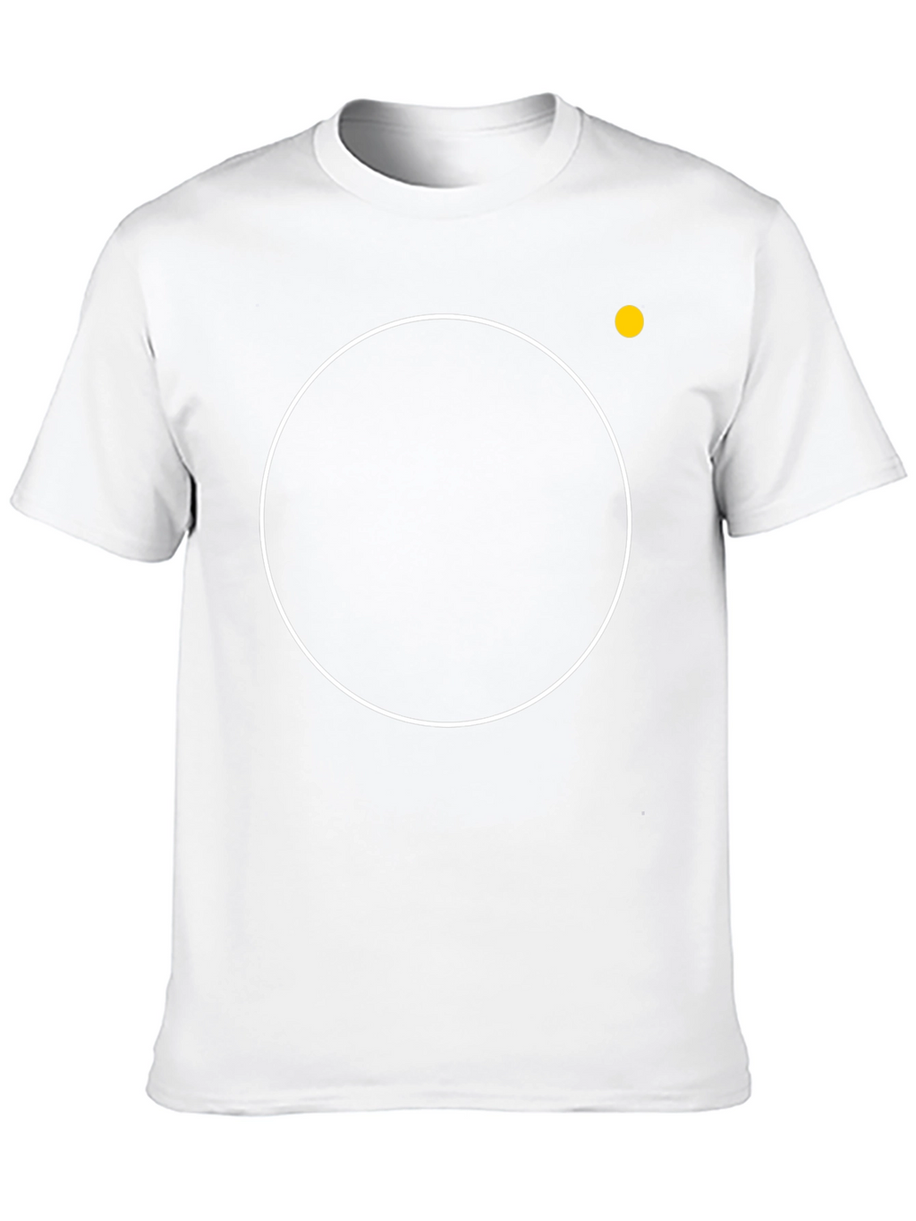 Modern Black T-Shirt with Circle Design