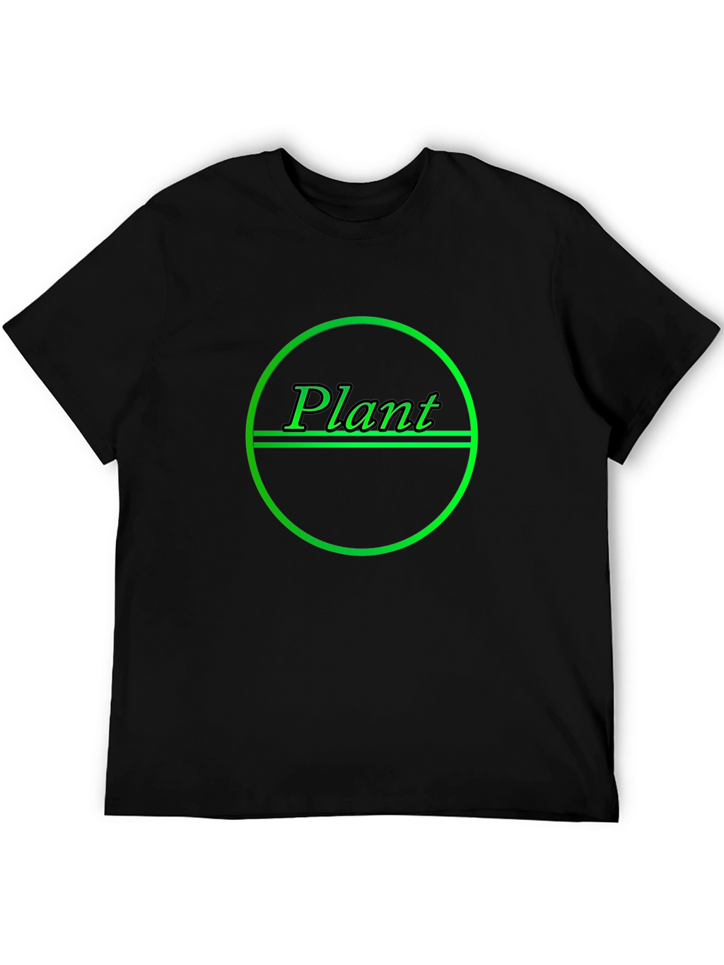 Plant Graphic T-Shirt - Black