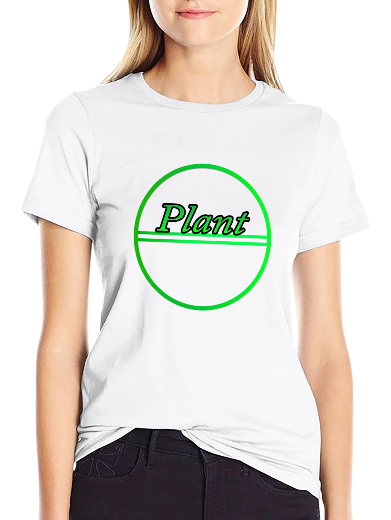 Plant Graphic T-Shirt - Black