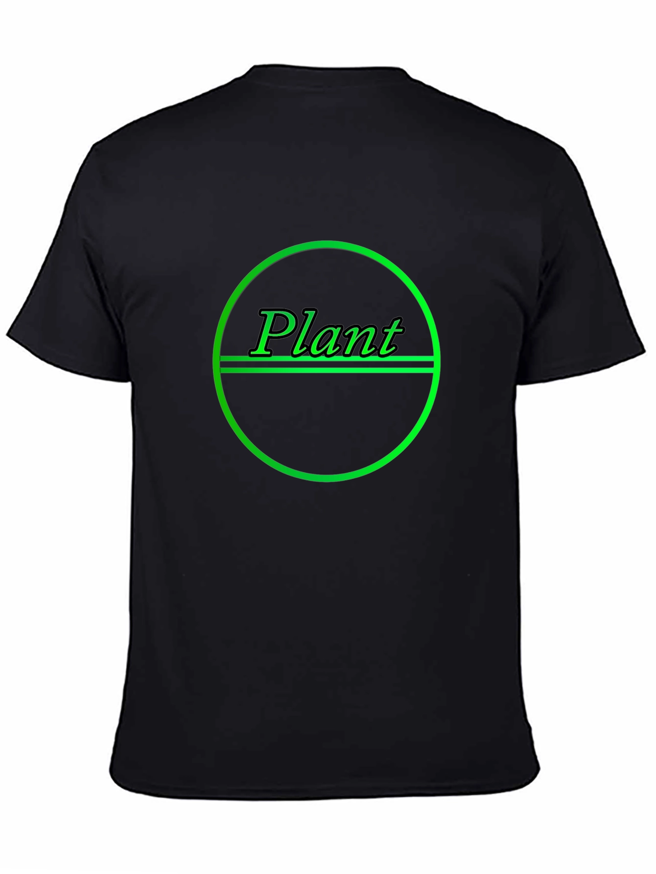 Plant Graphic T-Shirt - Black