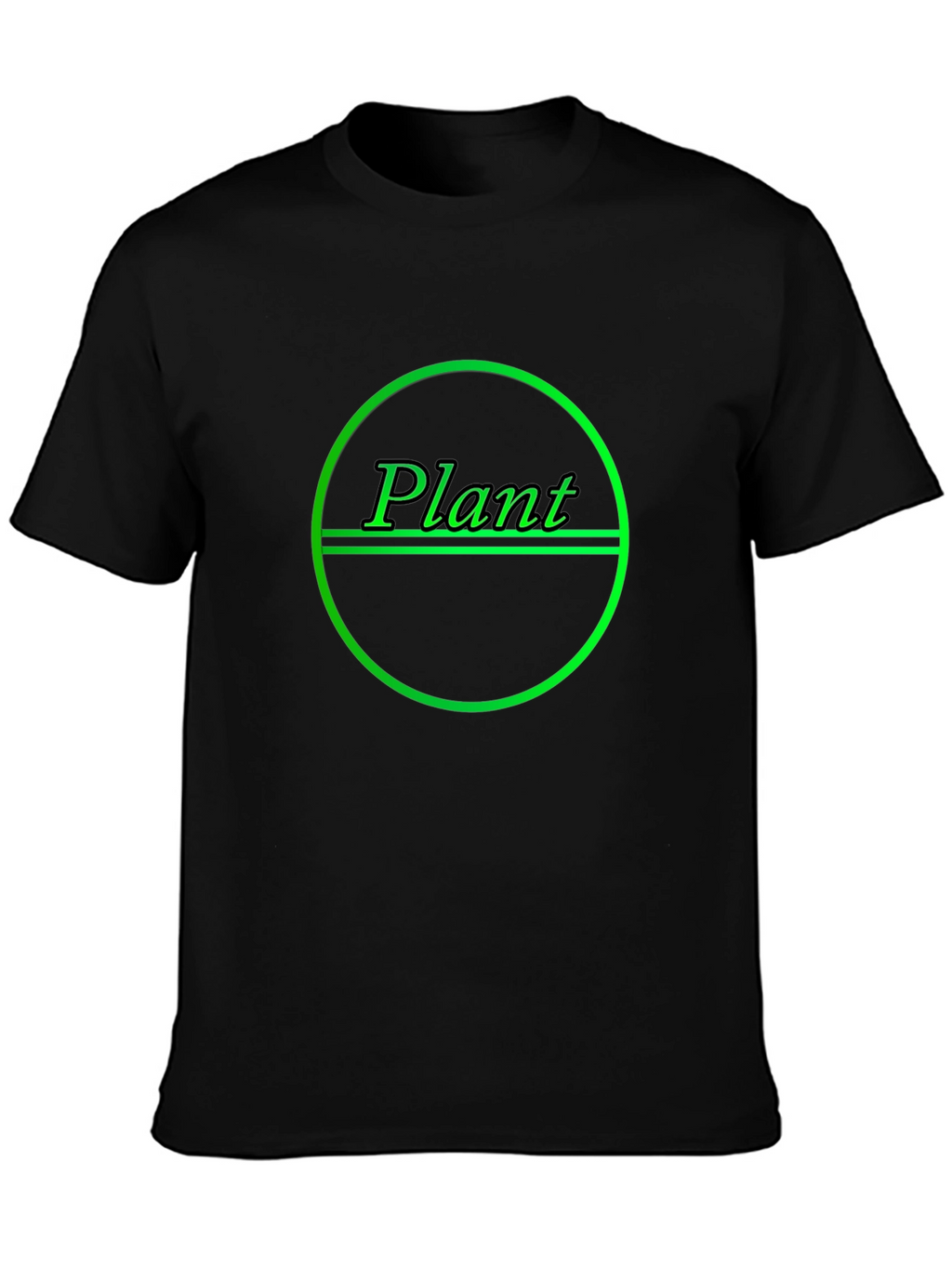 Plant Graphic T-Shirt - Black