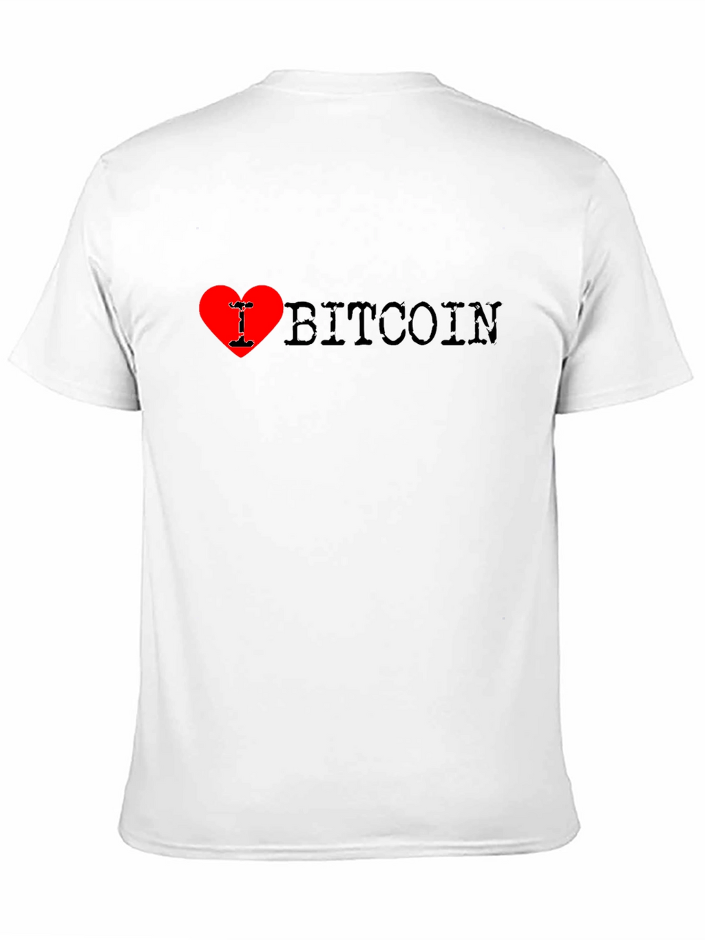 I Heart Bitcoin Black T-Shirt