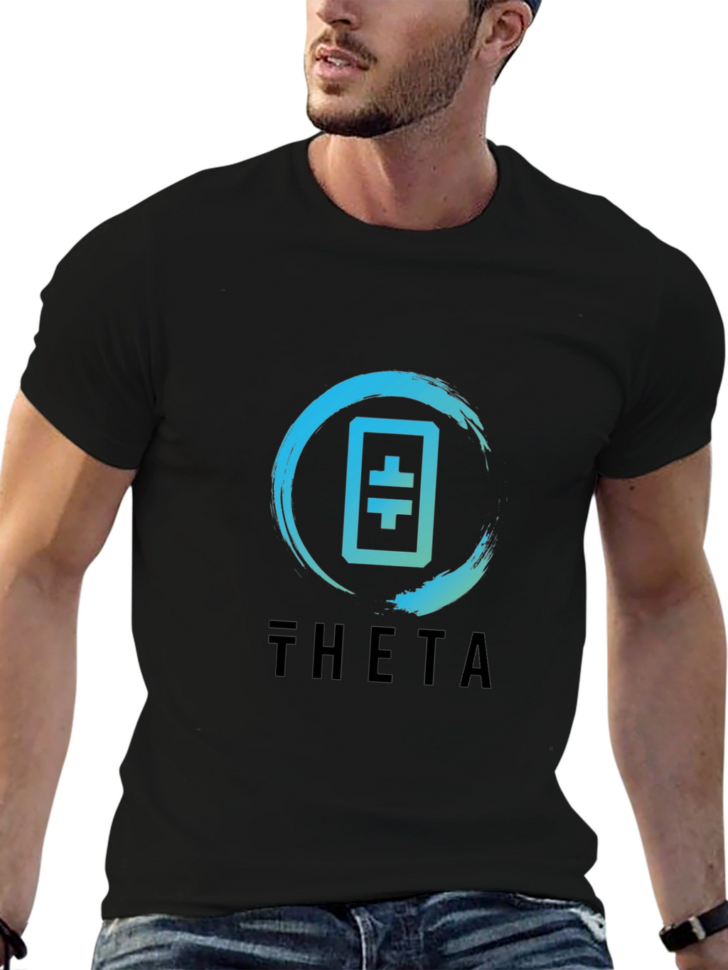 Theta Crypto T-Shirt - Black Tee
