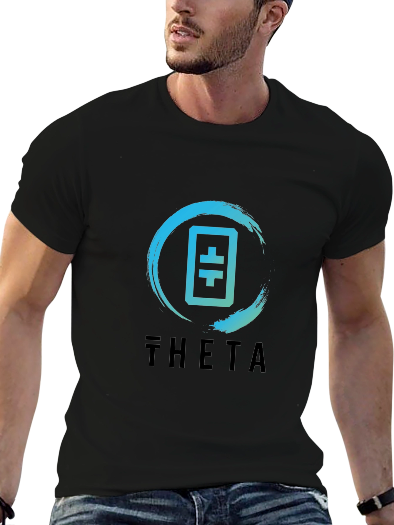 Theta Crypto T-Shirt - Black Tee