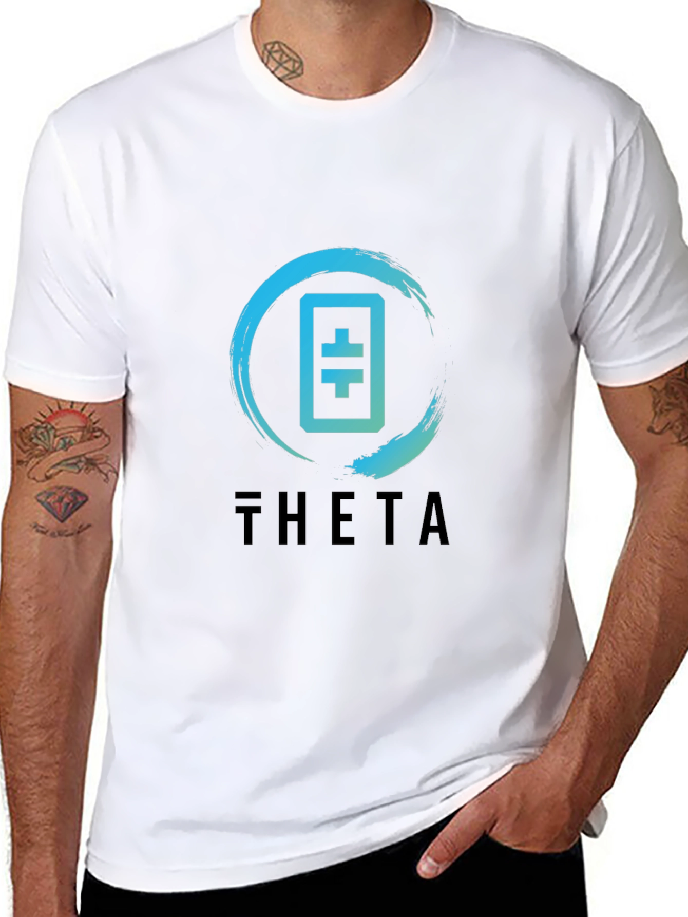 Theta Crypto T-Shirt - Black Tee