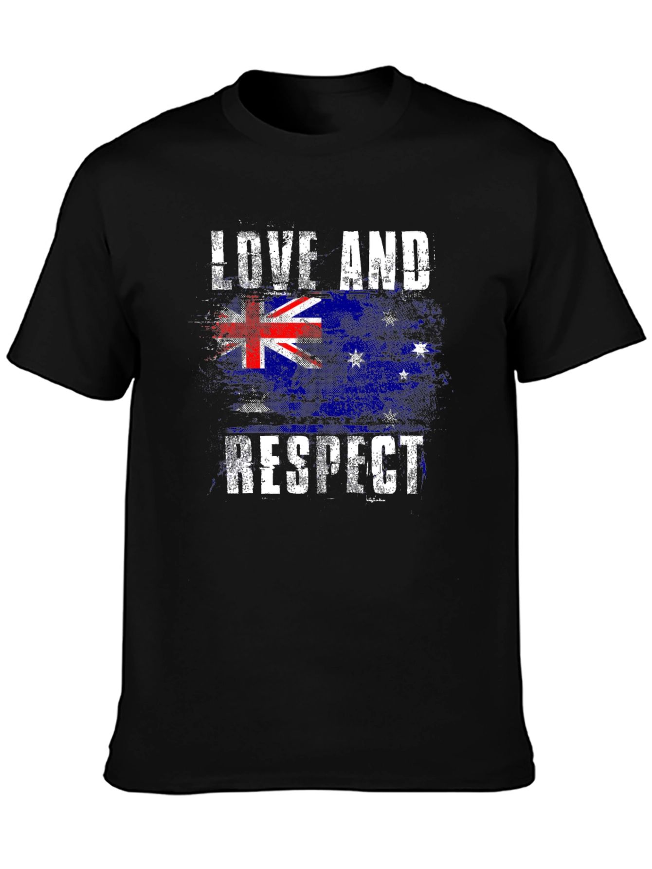 Love and Respect Australian Flag Graphic Tee