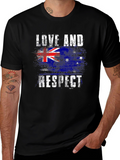 Love and Respect Australian Flag Graphic Tee