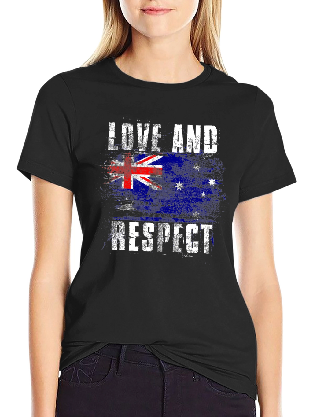 Love and Respect Australian Flag Graphic Tee