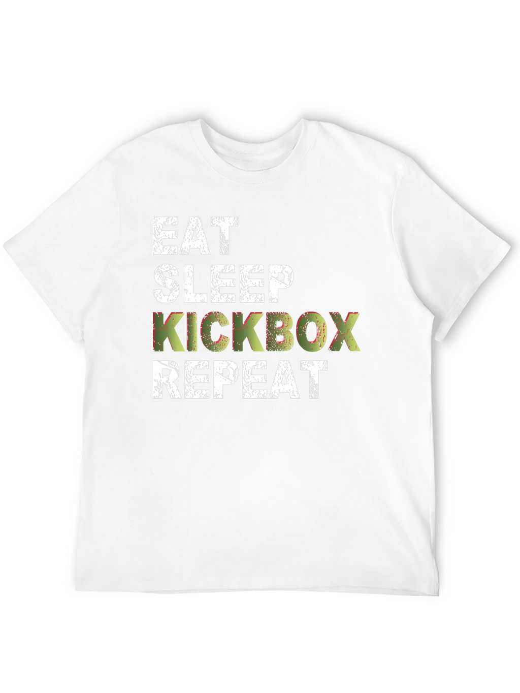 Eat Sleep Kickbox Repeat Mens Black T-Shirt