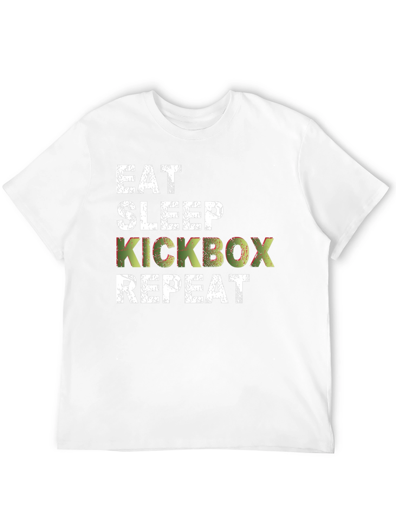 Eat Sleep Kickbox Repeat Mens Black T-Shirt