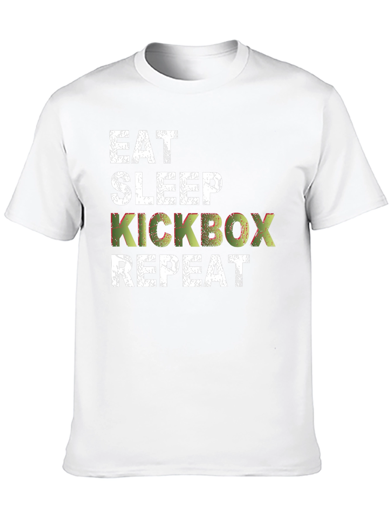 Eat Sleep Kickbox Repeat Mens Black T-Shirt