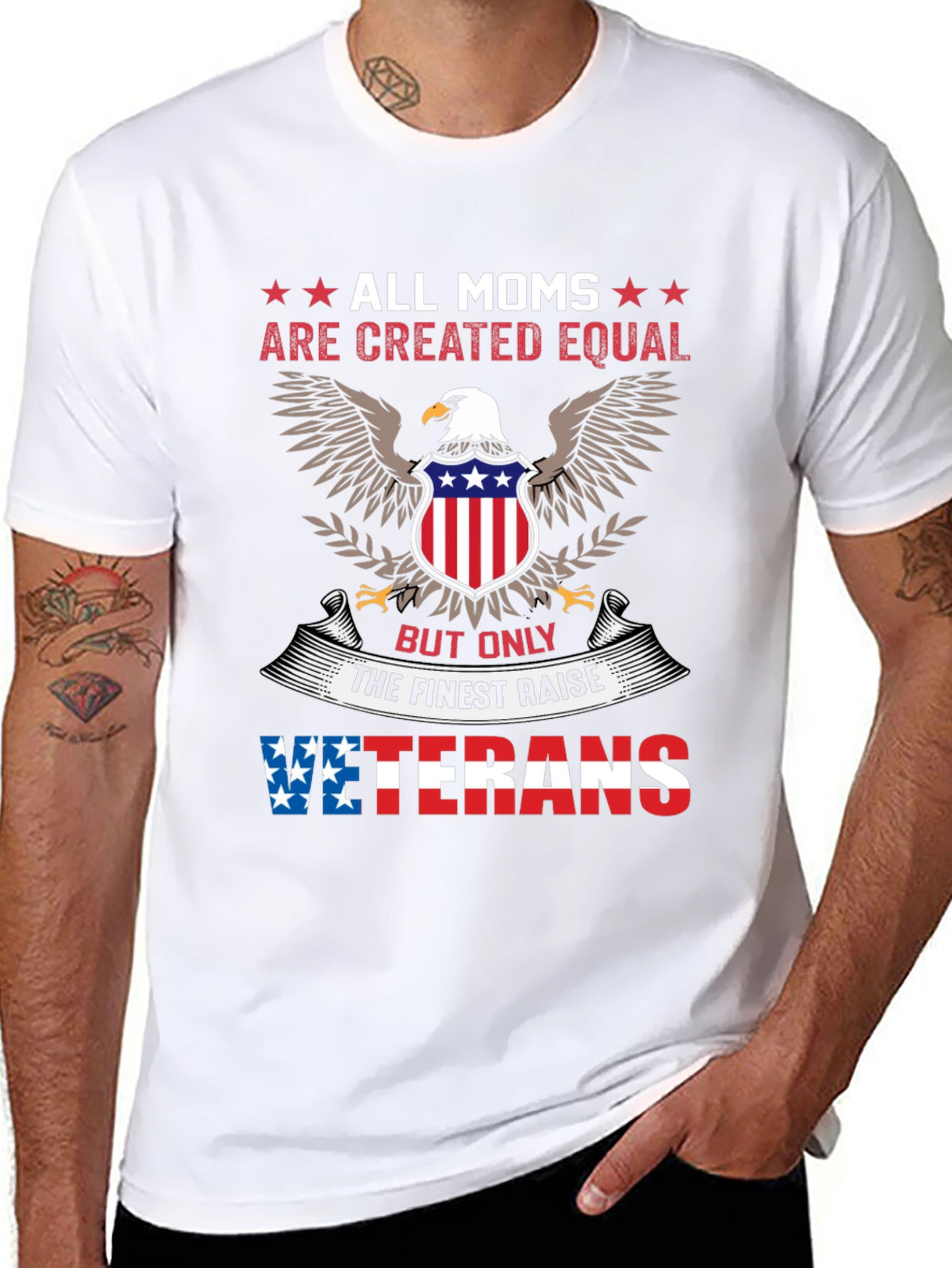 All Moms Created Equal Veterans T-Shirt
