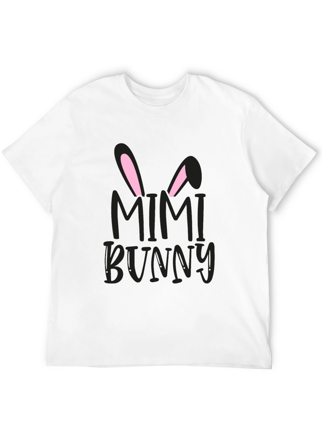 Mimi Bunny Easter Graphic Tee - Black