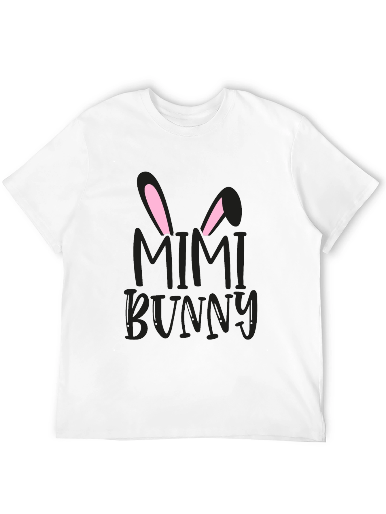Mimi Bunny Easter Graphic Tee - Black