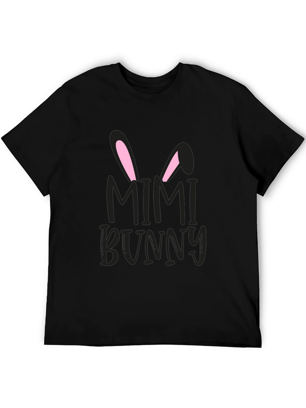 Mimi Bunny Easter Graphic Tee - Black