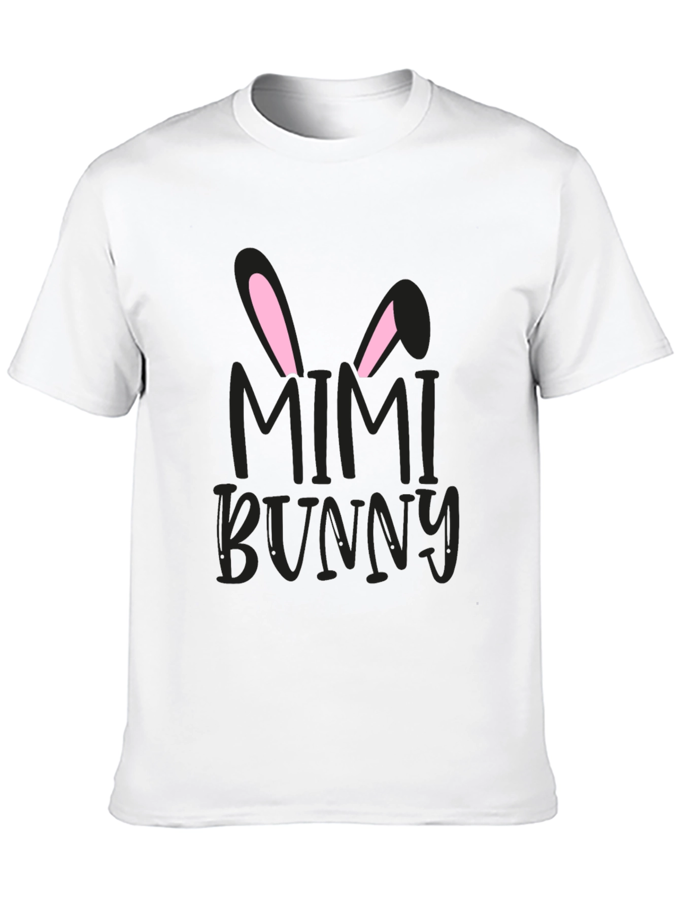 Mimi Bunny Easter Graphic Tee - Black