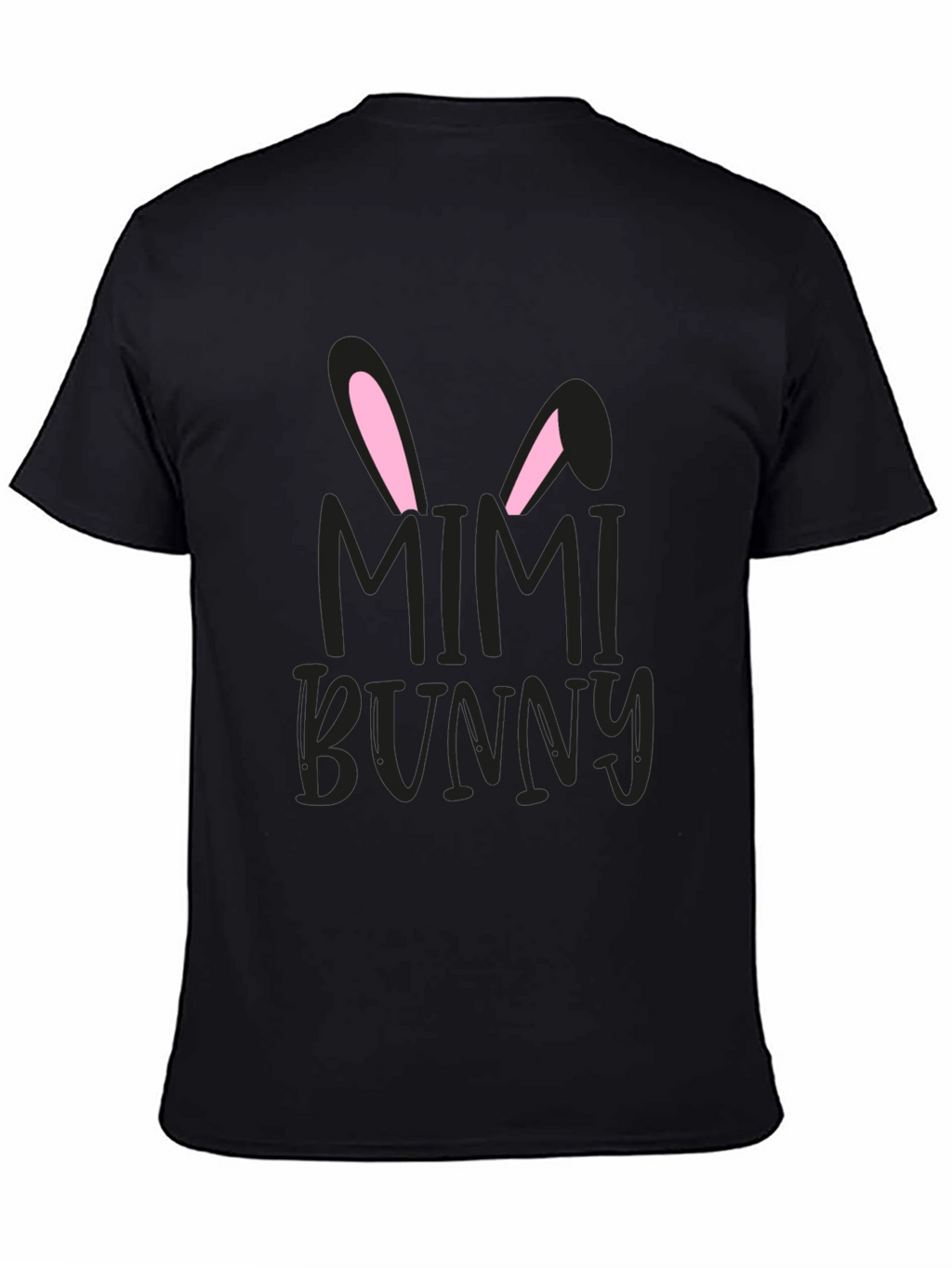 Mimi Bunny Easter Graphic Tee - Black