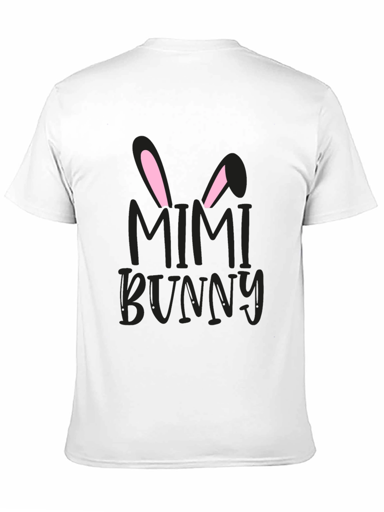 Mimi Bunny Easter Graphic Tee - Black