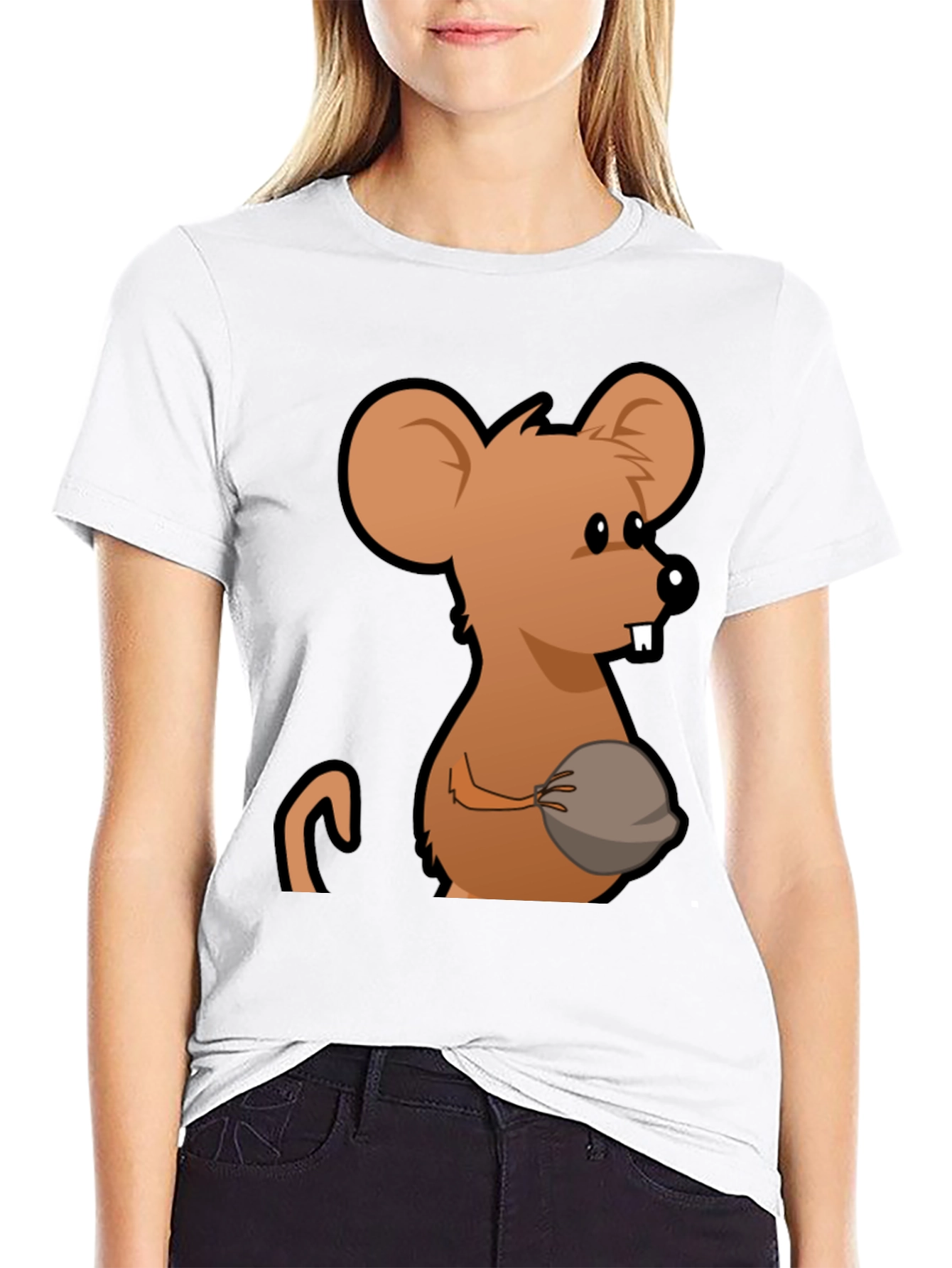 Funny Mouse Graphic T-Shirt