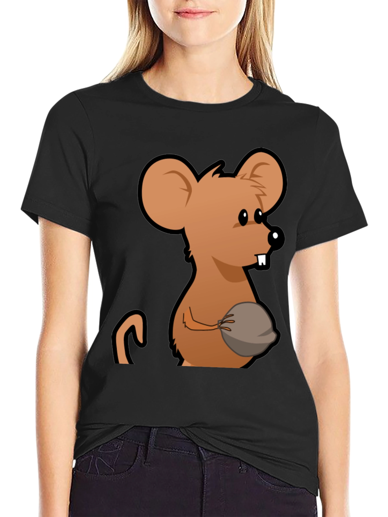 Funny Mouse Graphic T-Shirt