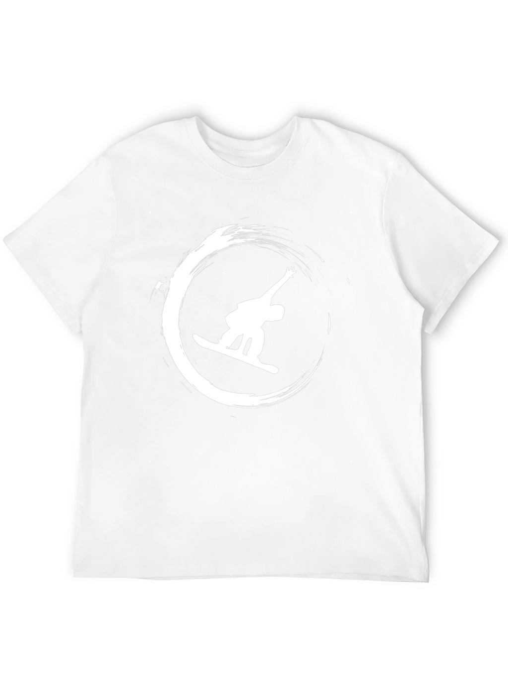 Snowboarder Graphic Tee - Black Cotton Shirt
