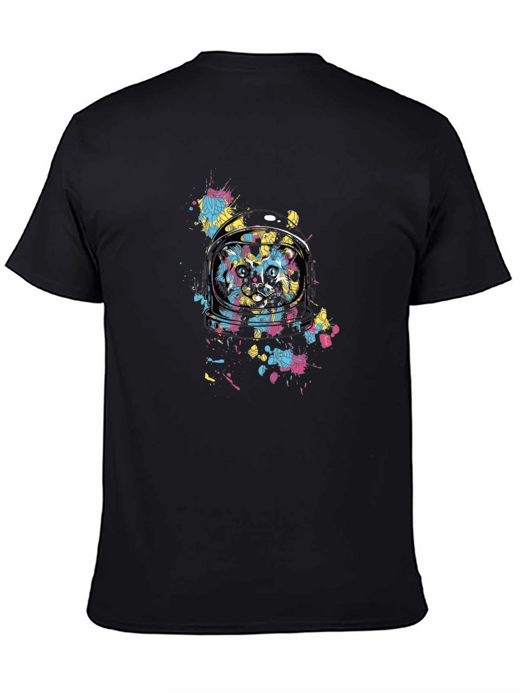 Astronaut Cat Graphic T-Shirt - Cool Space Design