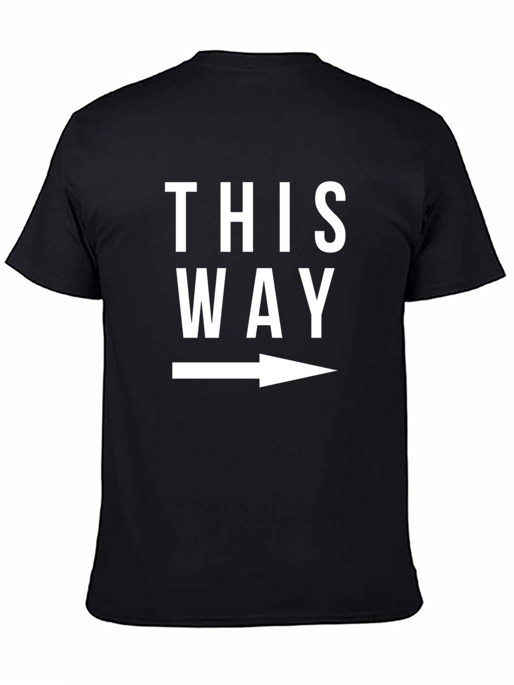 This Way Arrow Graphic Tee - Black Casual Shirt