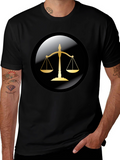 Scales of Justice Graphic Tee - Black