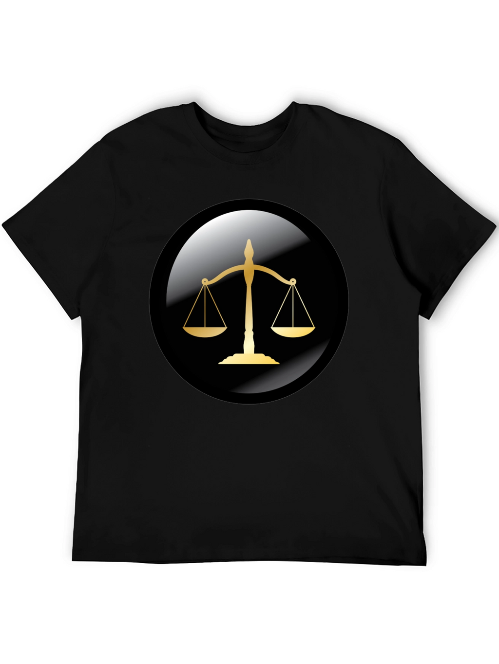 Scales of Justice Graphic Tee - Black