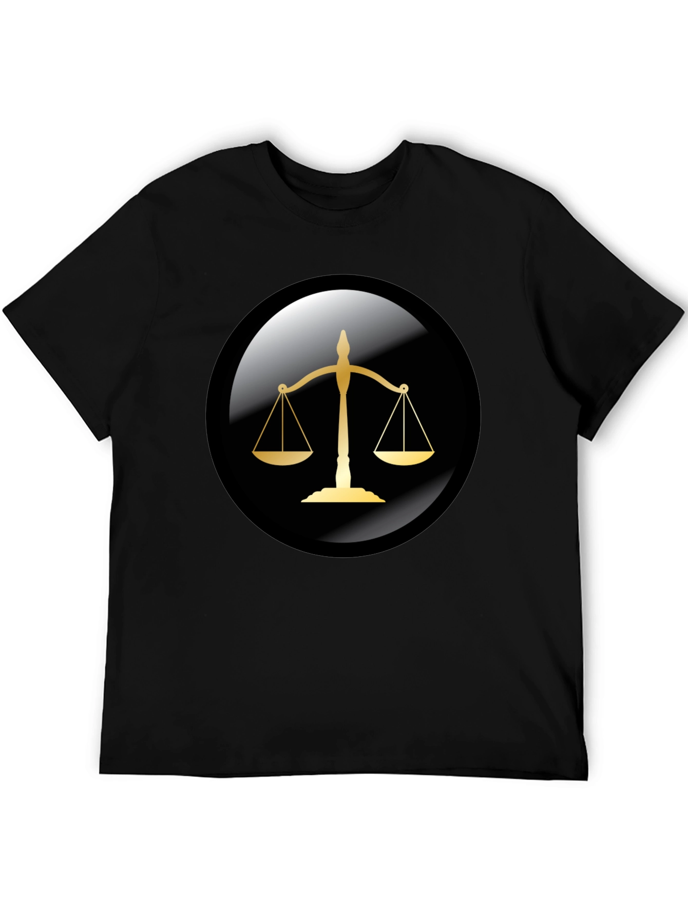 Scales of Justice Graphic Tee - Black