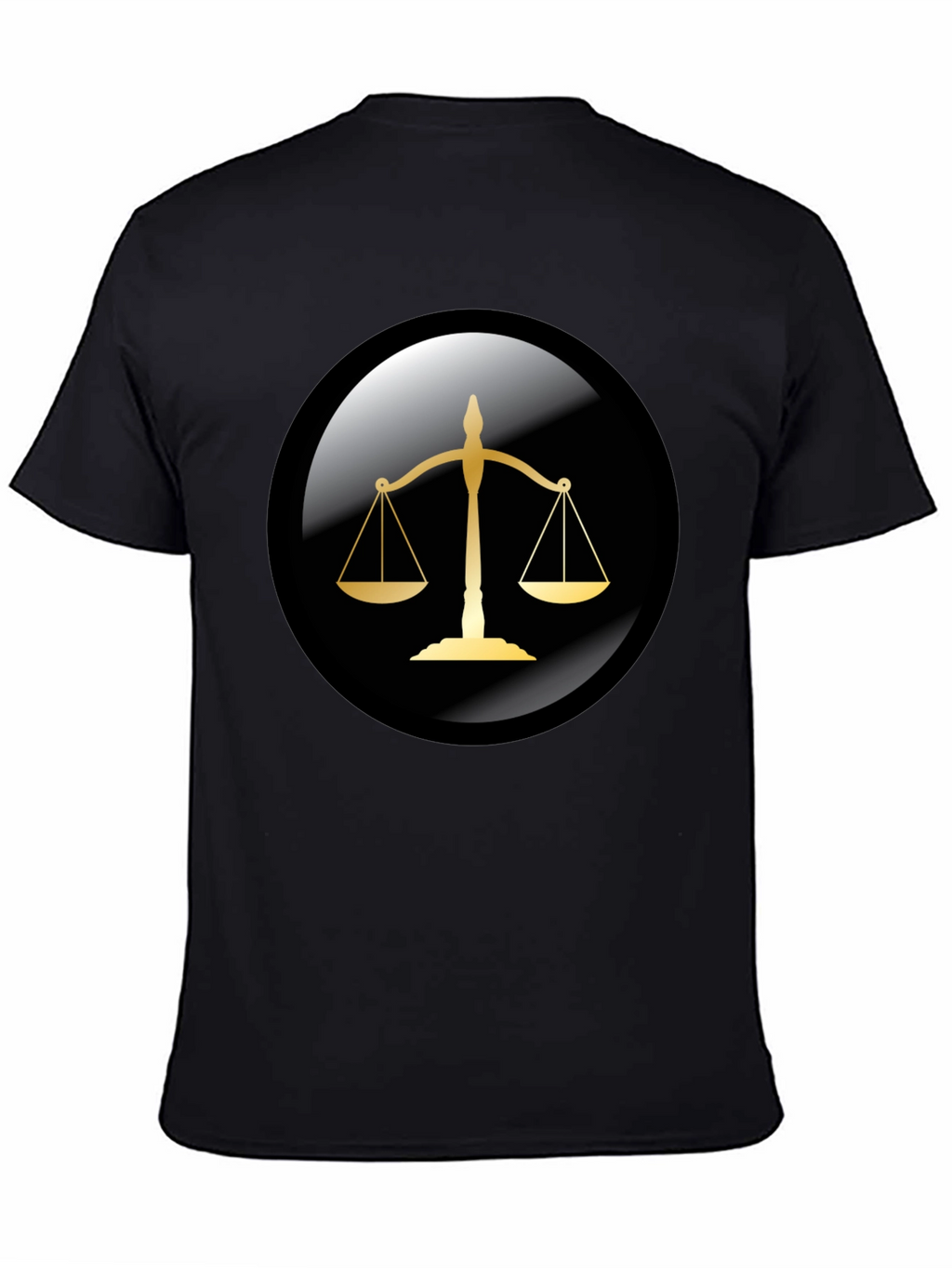 Scales of Justice Graphic Tee - Black
