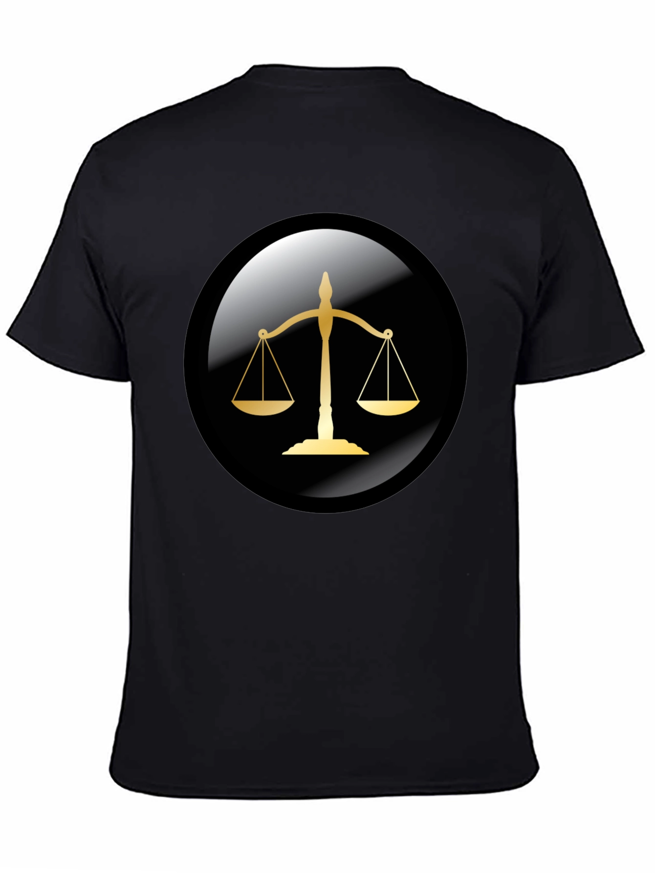 Scales of Justice Graphic Tee - Black