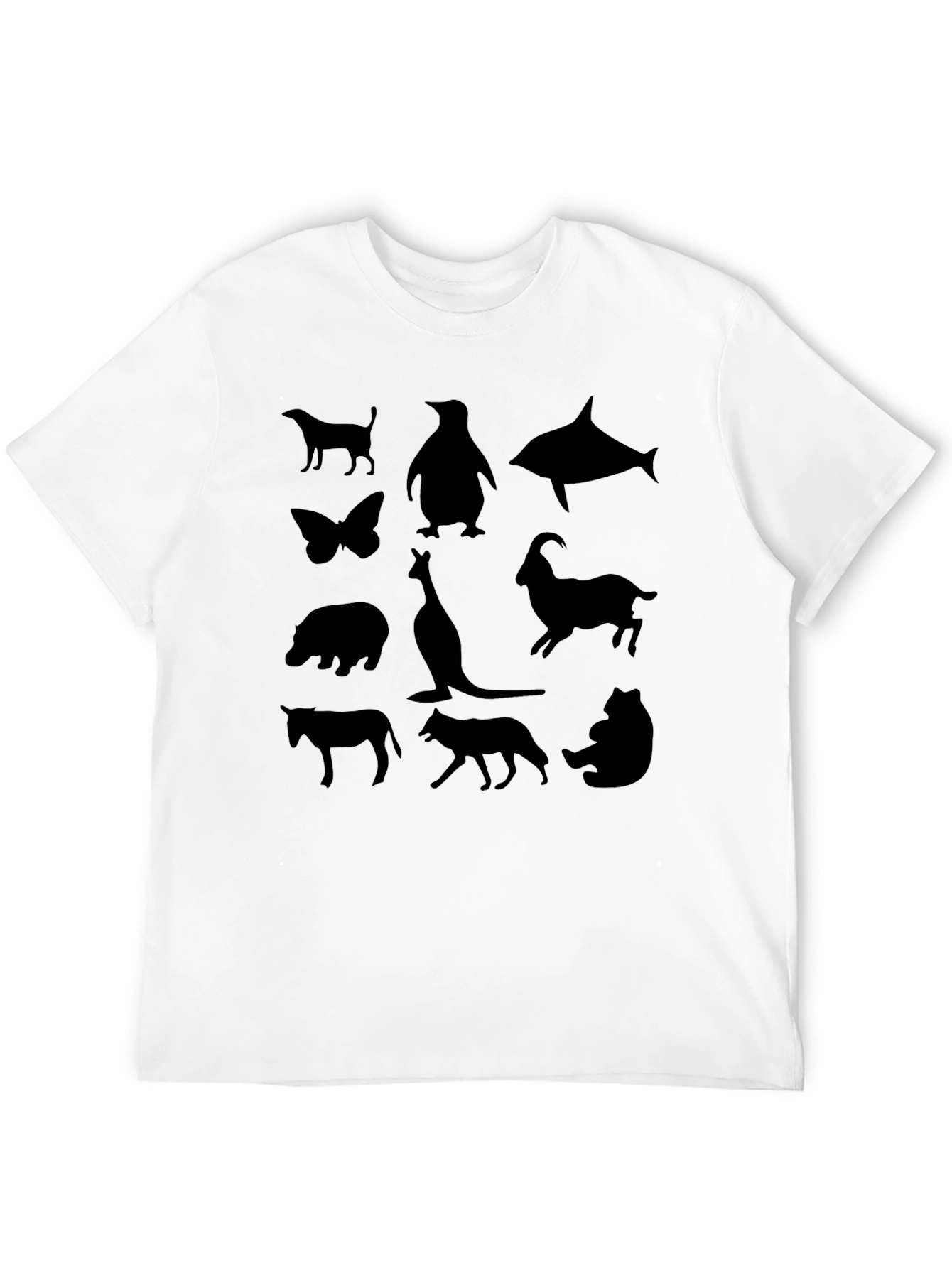 Animal Silhouette T-Shirt - Unique Graphic Tee