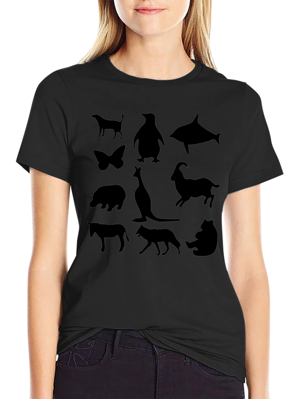 Animal Silhouette T-Shirt - Unique Graphic Tee