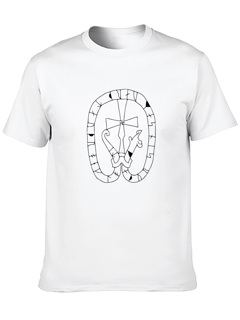 Unique Graphic Print Black T-Shirt for Men