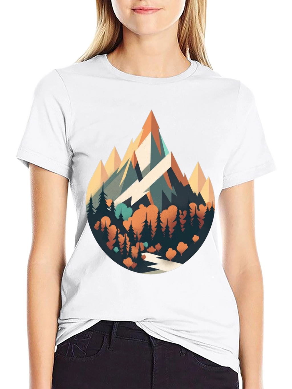Mountainscape Graphic Tee - Nature Adventure Shirt
