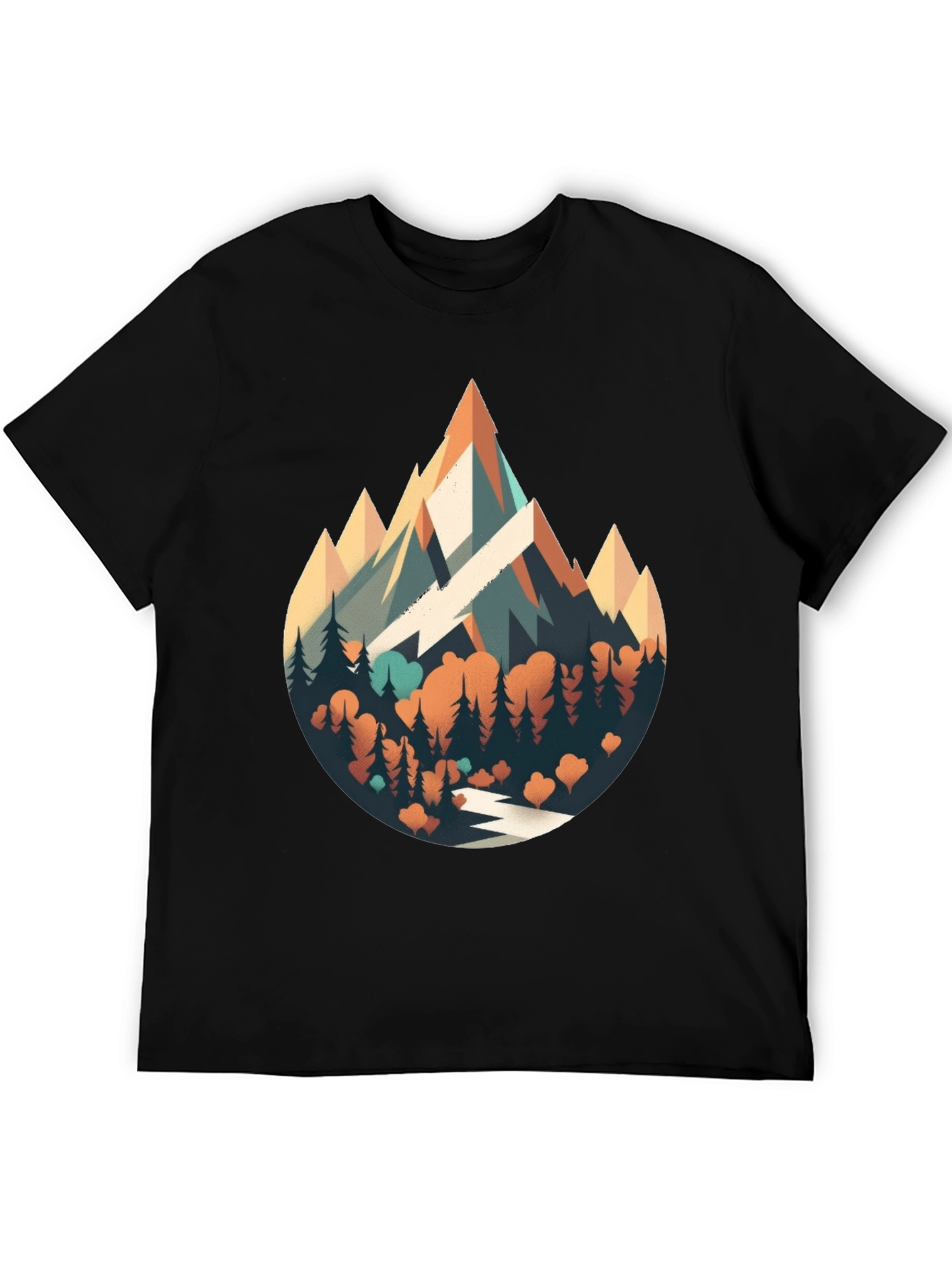 Mountainscape Graphic Tee - Nature Adventure Shirt