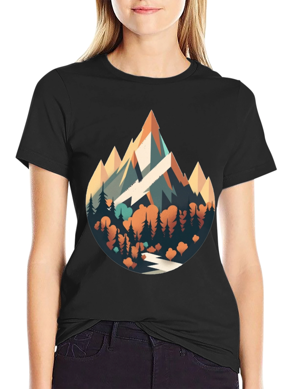 Mountainscape Graphic Tee - Nature Adventure Shirt