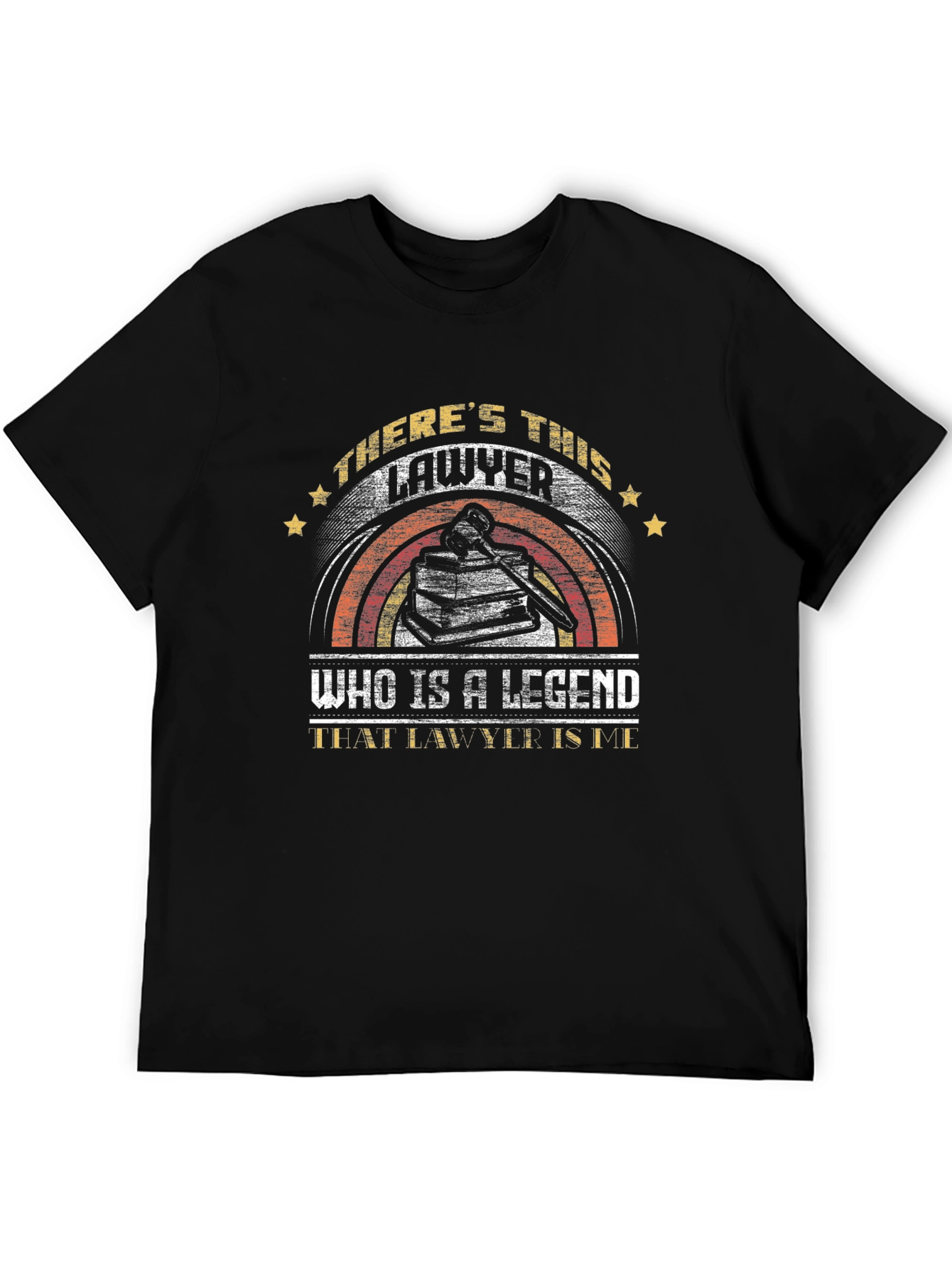 Lawyer Legend Graphic Tee - Black Cotton T-Shirt