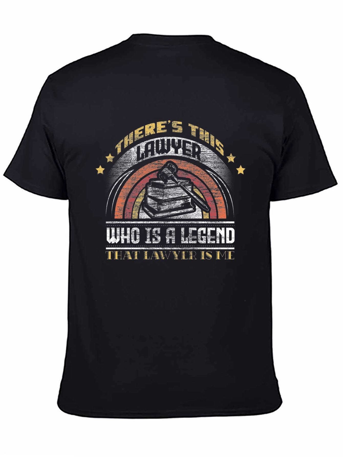 Lawyer Legend Graphic Tee - Black Cotton T-Shirt