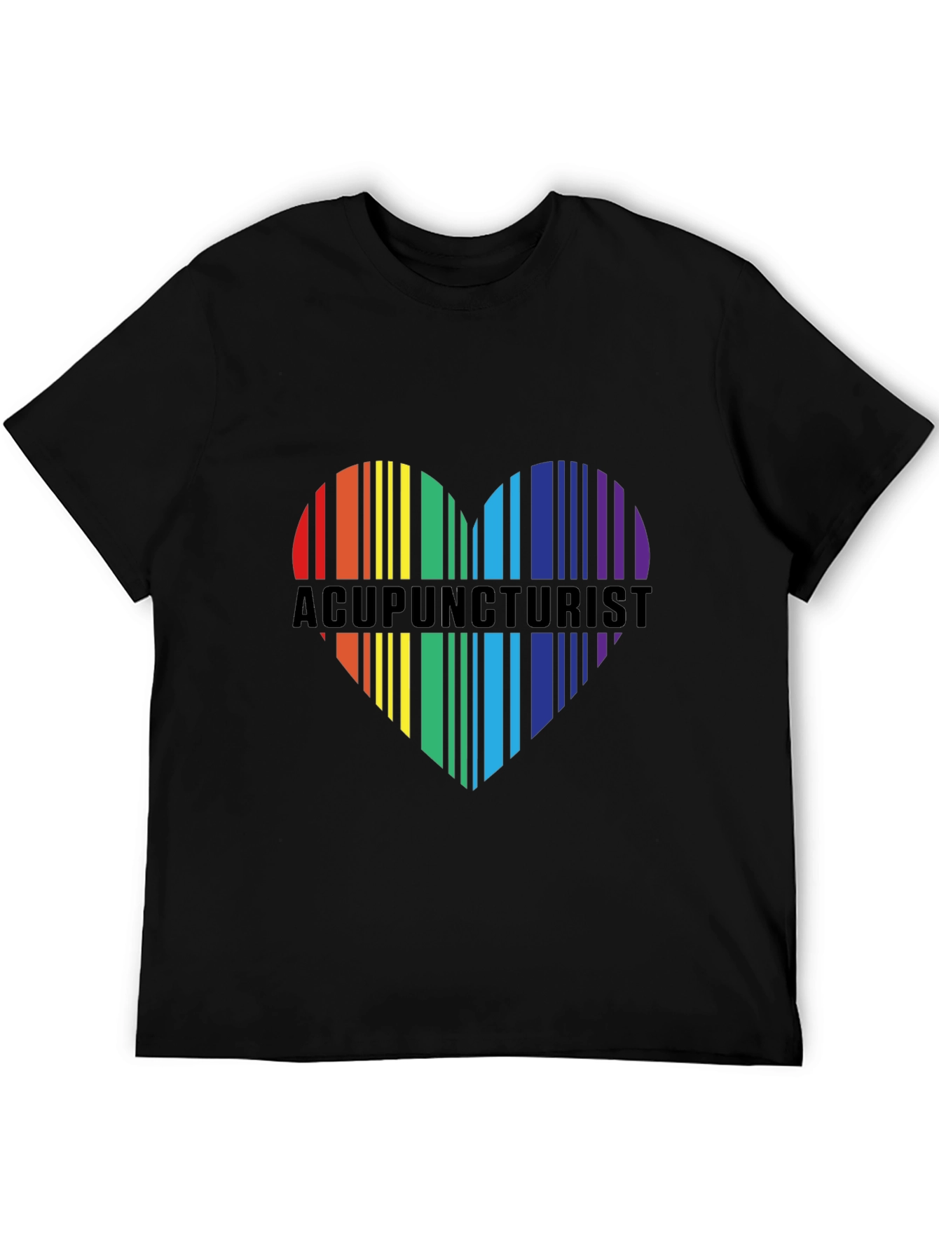 Acupuncturist Rainbow Heart T-Shirt