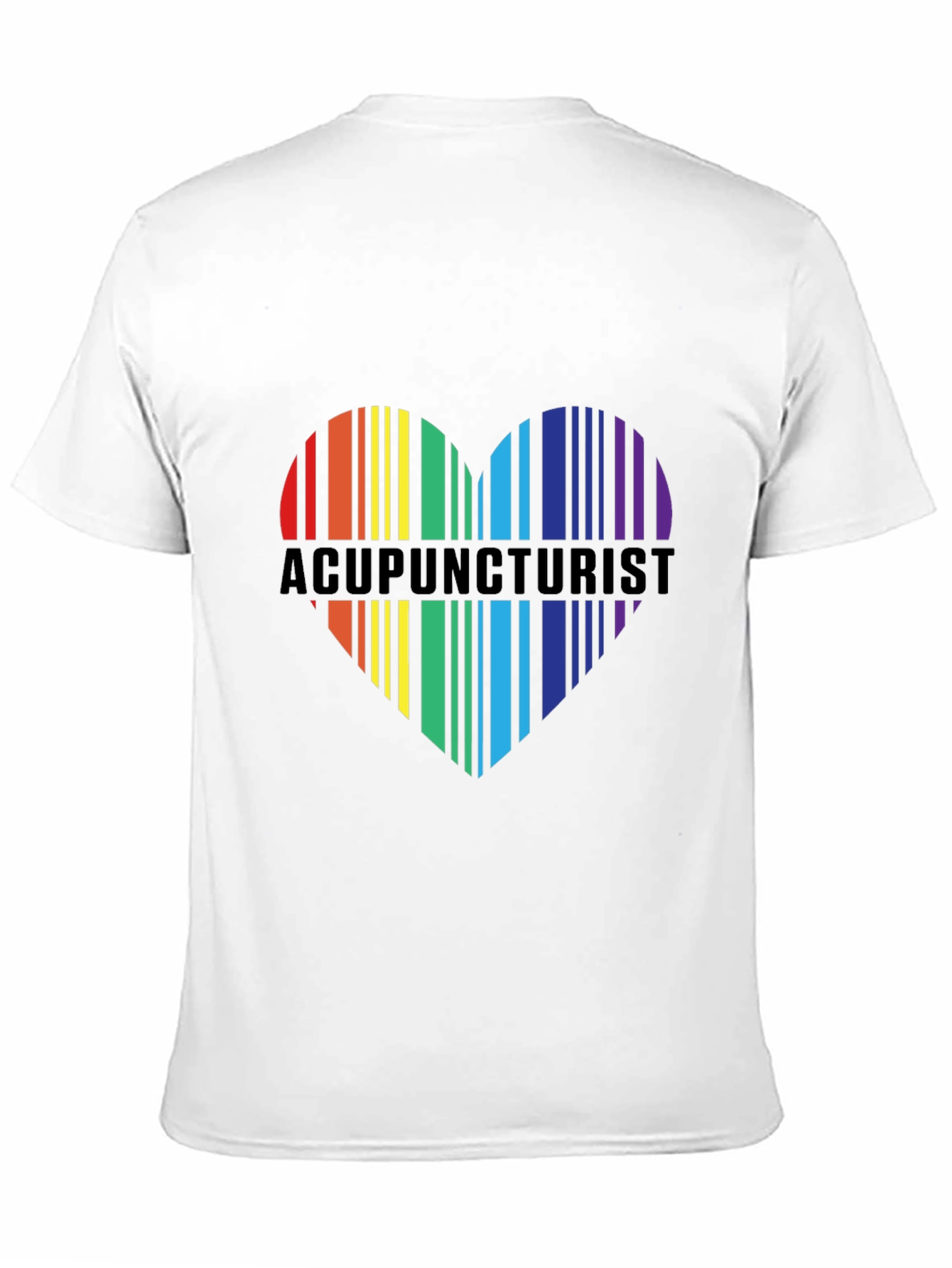 Acupuncturist Rainbow Heart T-Shirt